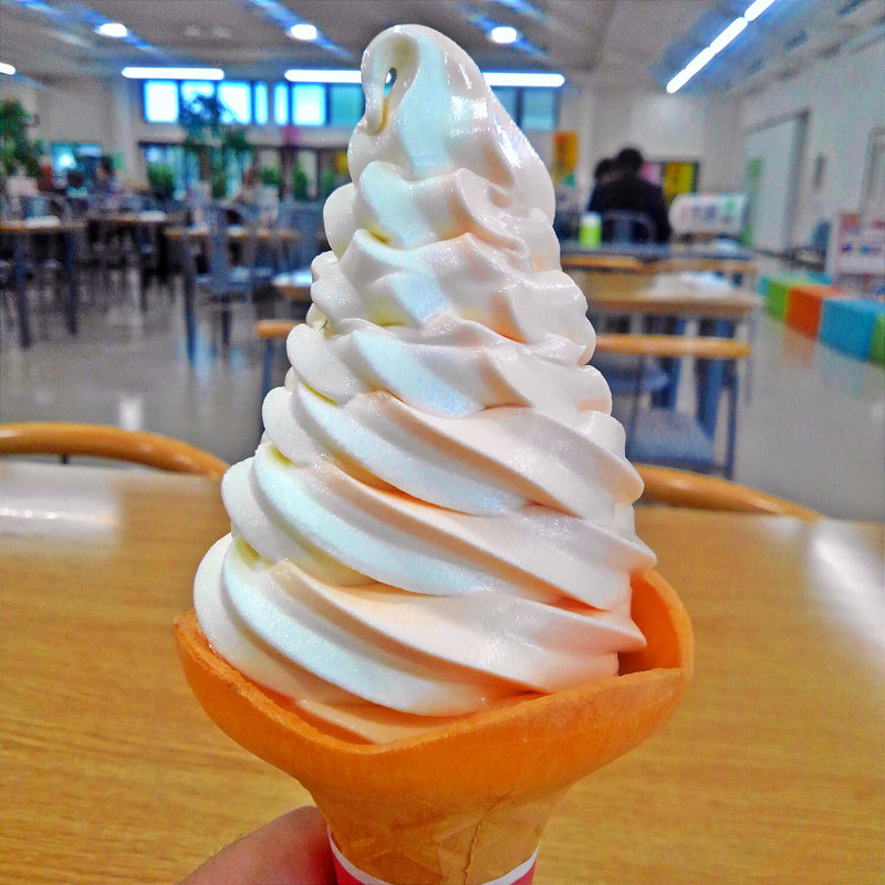 ミックスソフト(メロン･ミルク)(モーちゃんアイス工房 産直 来夢 )