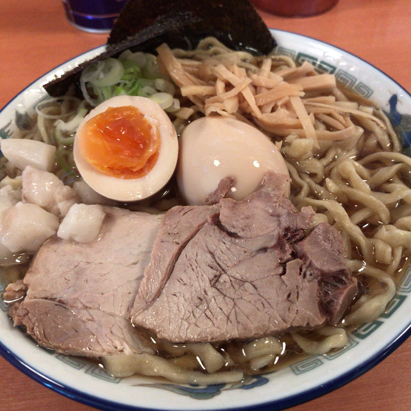 中華そば＋煮卵クン、身入り(ケンチャンラーメン 山形 )
