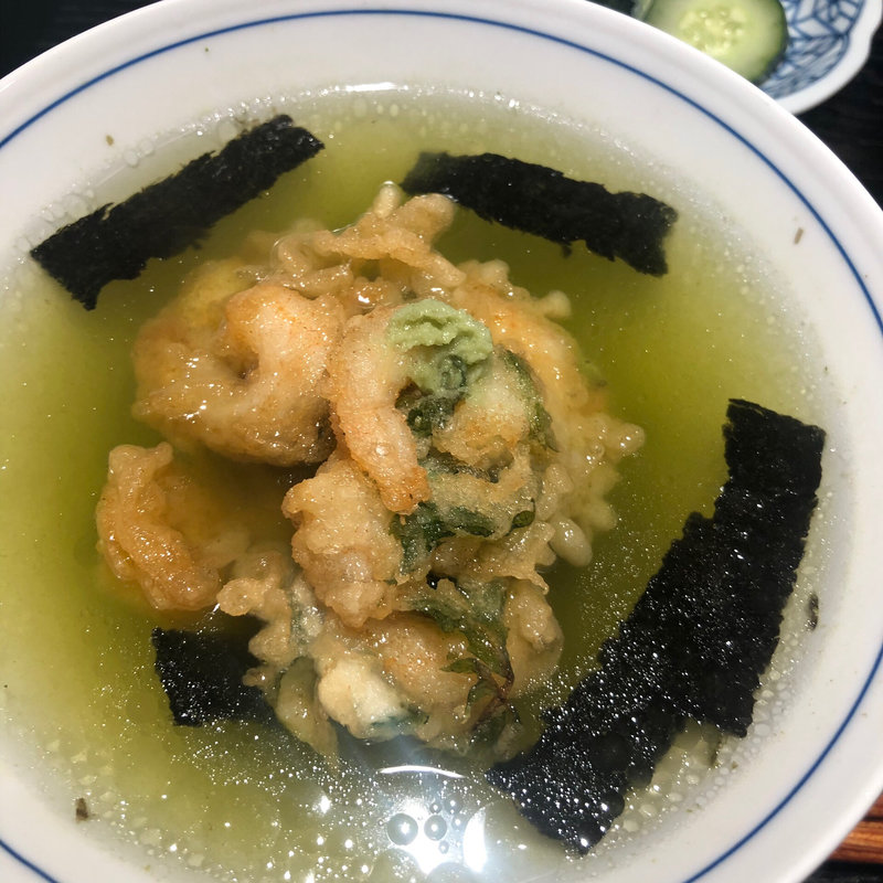 天ぷら茶漬け(恵比寿 天ぷら魚新)