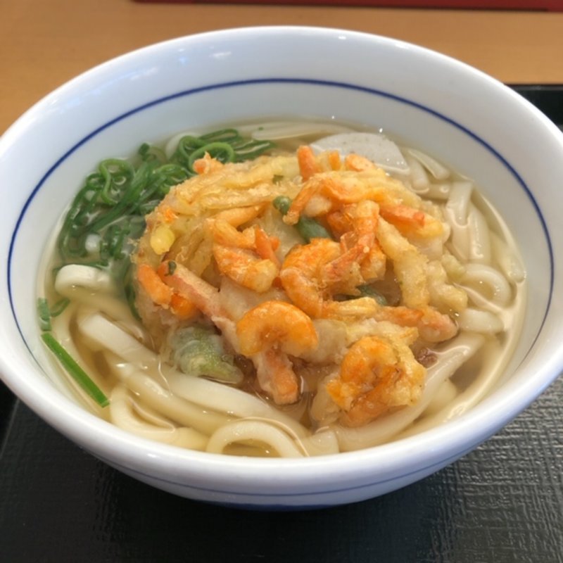 海老かきあげうどん(なか卯 芝浦店 )