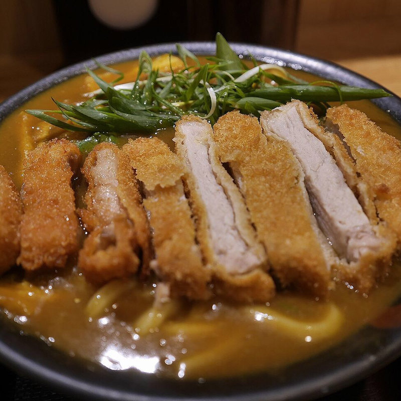 カツカレーうどん(純愛うどん　なでしこ)