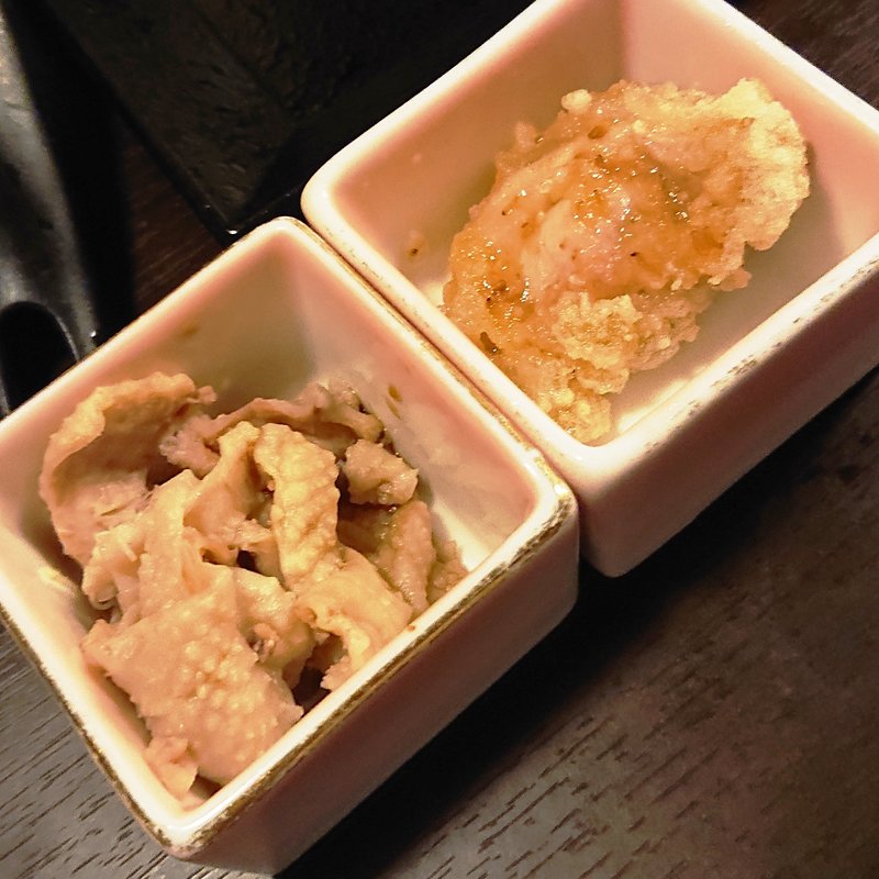 お通し(地酒と個室 とく山 新橋本店)