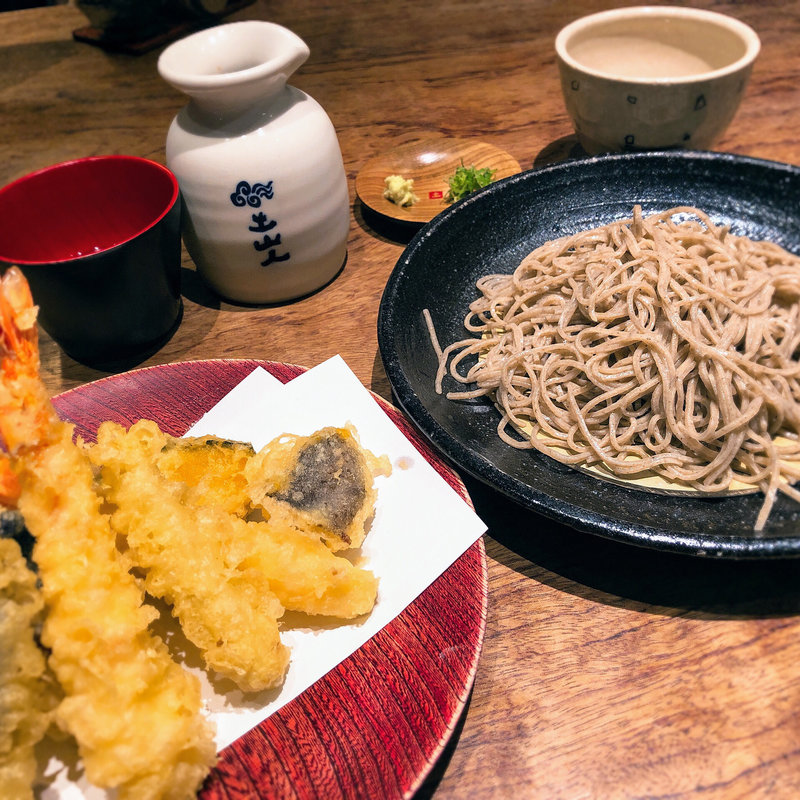 天ざる(粗挽き田舎)(土山人 天満橋)