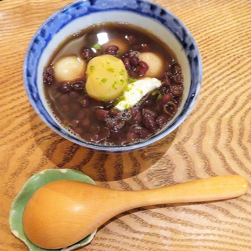 白玉ぜんざいクリームチーズのせ(奥泉)