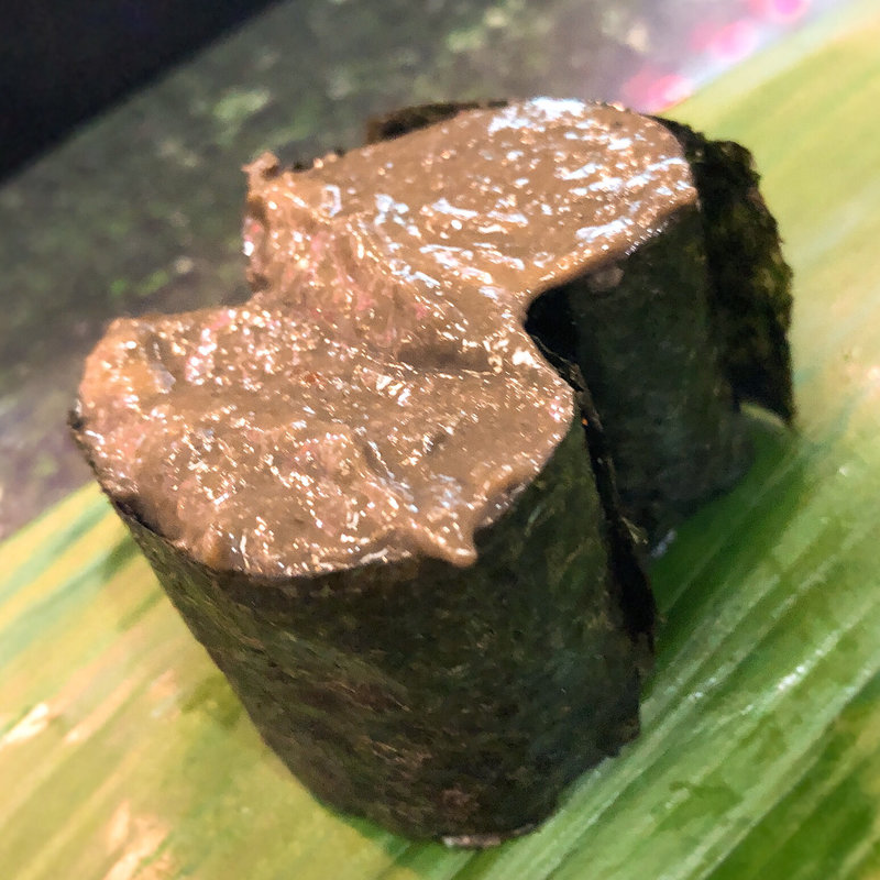 カニ味噌軍艦(ほてい寿司 八尾支店)