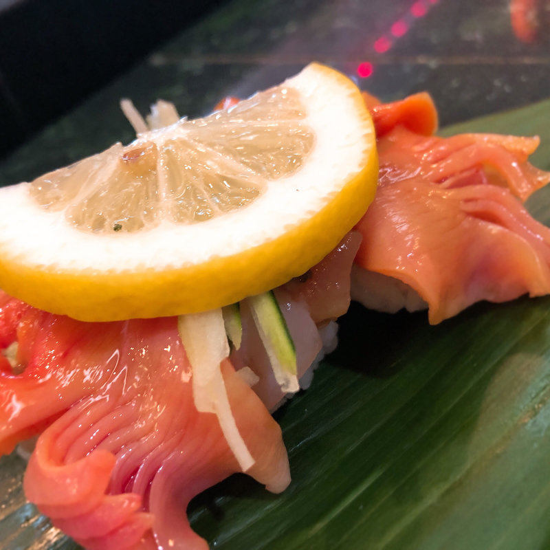 赤貝にぎり(ほてい寿司 八尾支店)