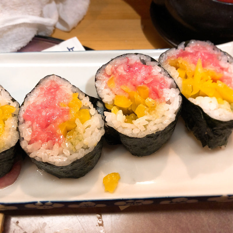 トロたく巻(ほてい寿司 八尾支店)