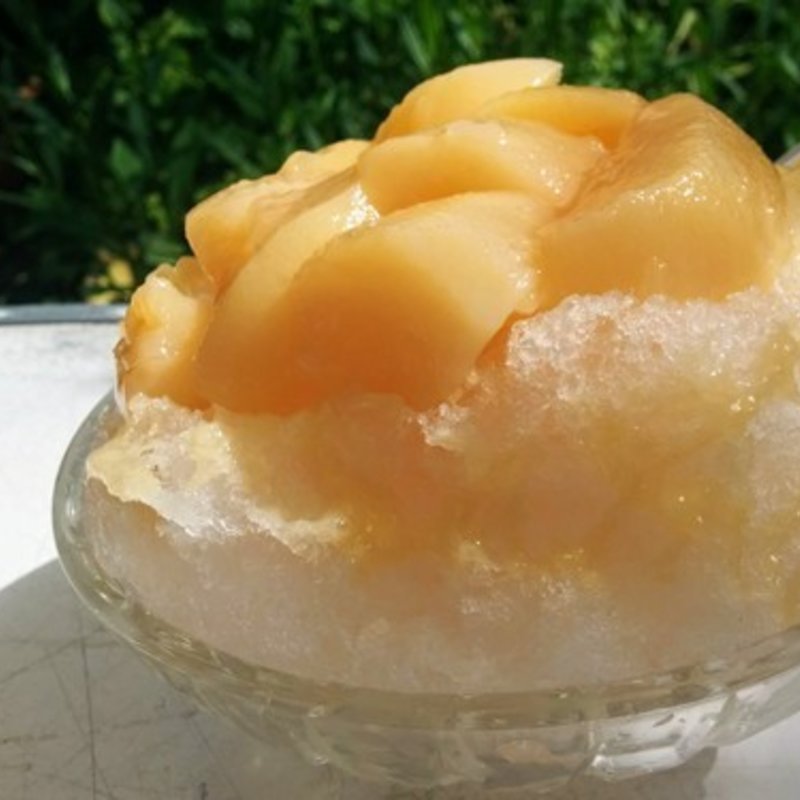 白桃(かき氷　花氷)