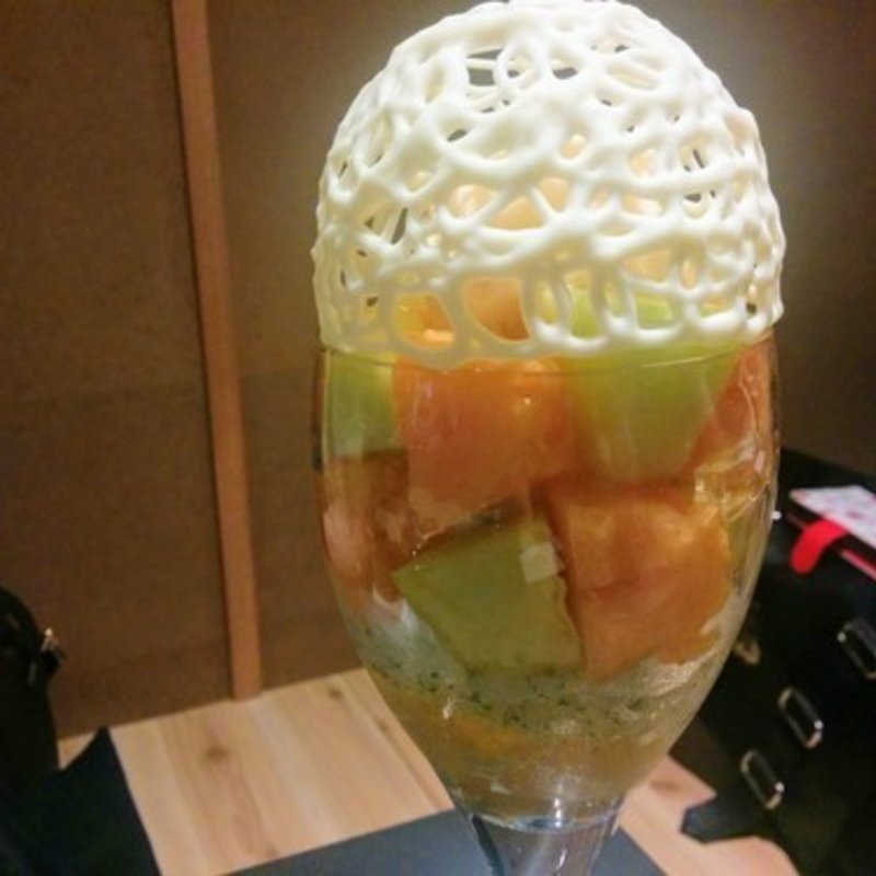 メロンライムとミント(パフェ、酒、珈琲「佐藤」)