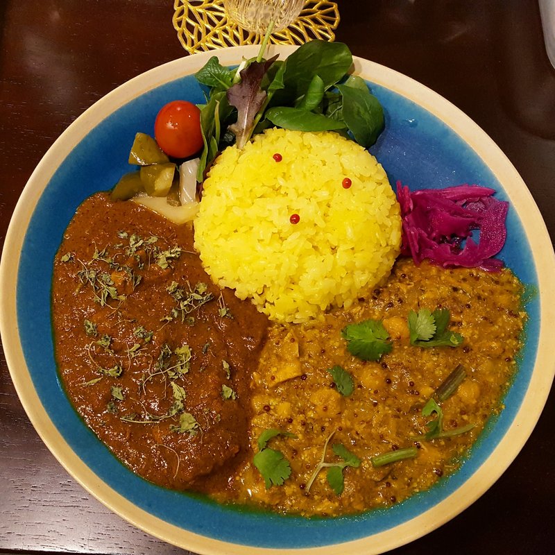 2種のあいがけ(スパイスカレー&カフェ セント)