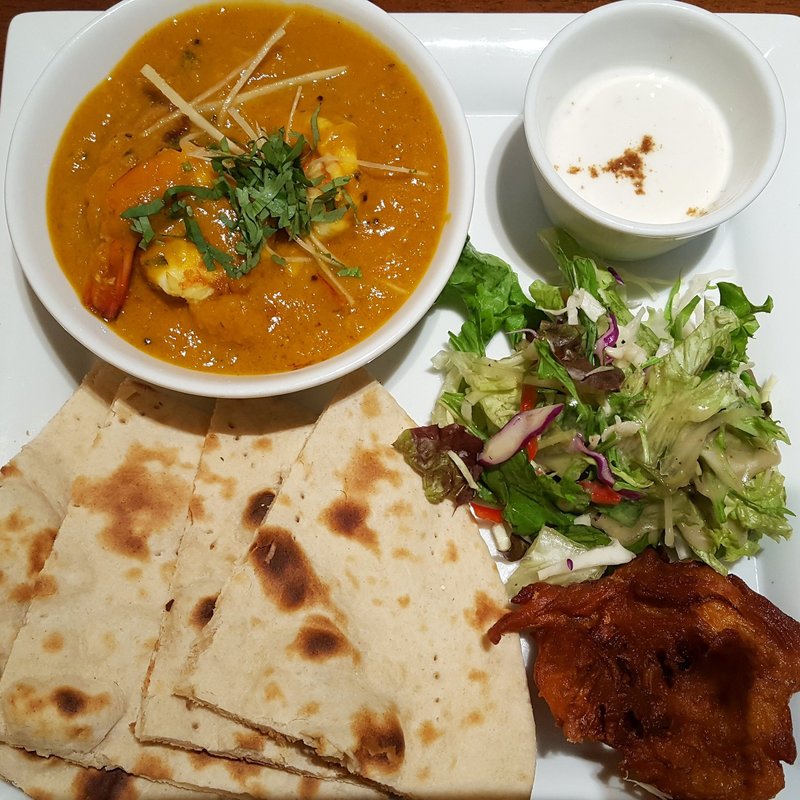 エビとカボチャのカレー(シターラダイナー品川店)