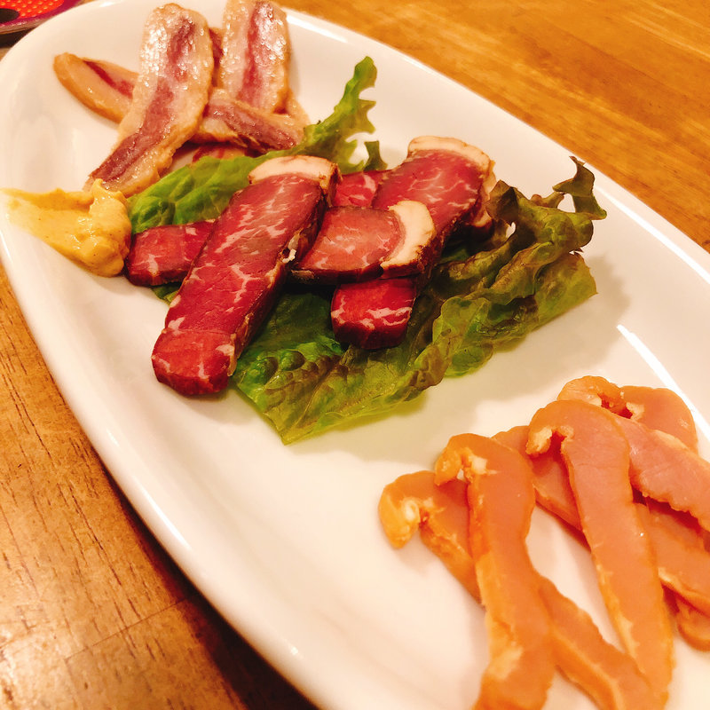 燻製肉三種盛り(バルマスタード)