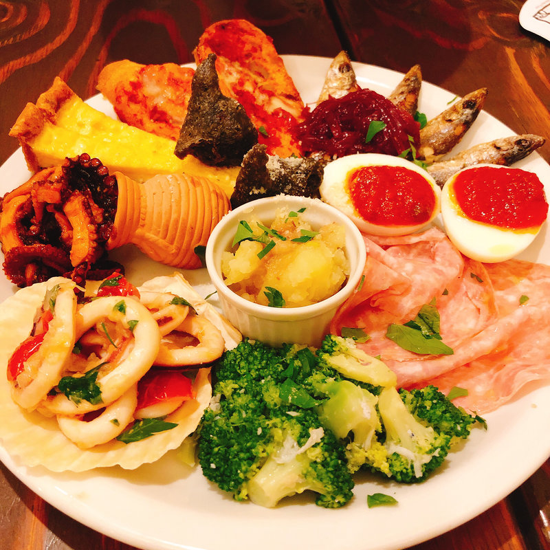 前菜盛り合わせ(タヴェルナ・ポルチーニ)