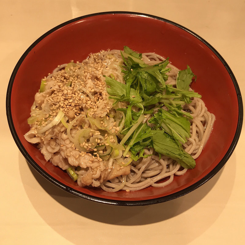 塩豚まぜそば(名代 富士そば 綾瀬店)