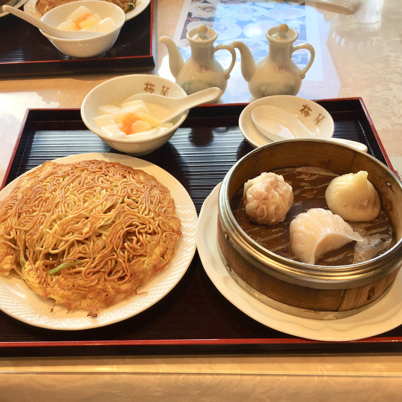 梅蘭焼そば点心セット(梅蘭がもよん店)