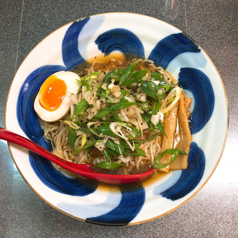 ネギの冷やし麺(洛二神)