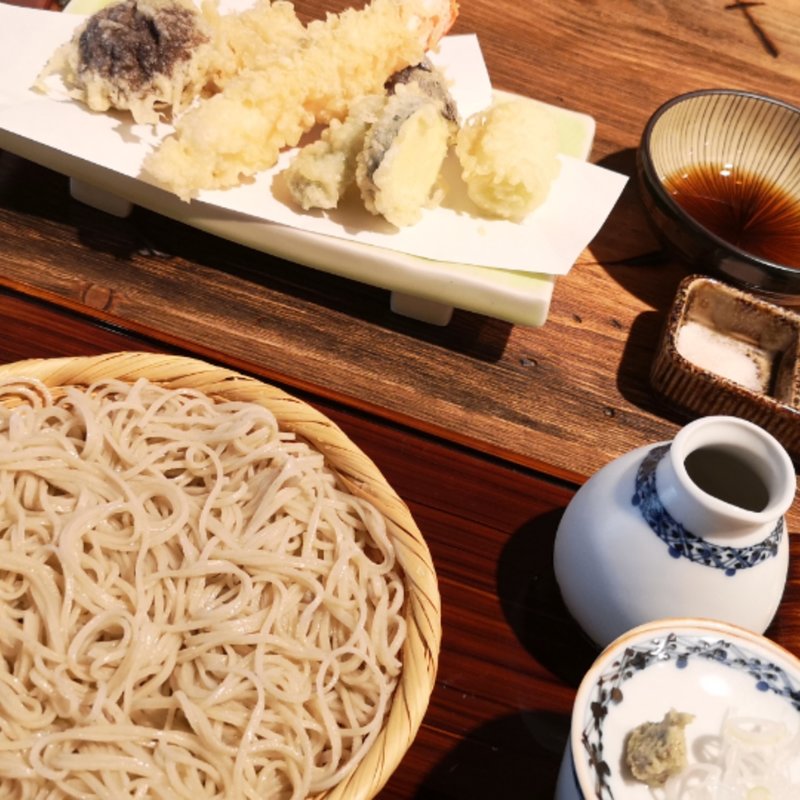 天ぷらそば(蕎麦前ながえ、)