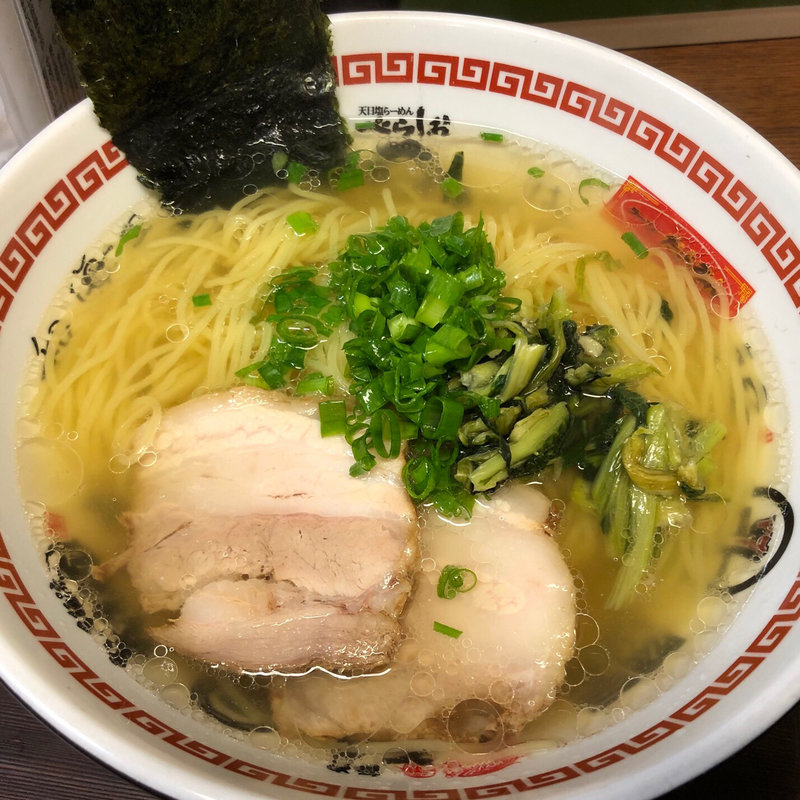塩ラーメン(天日塩らーめん べらしお 福祉住吉東店)