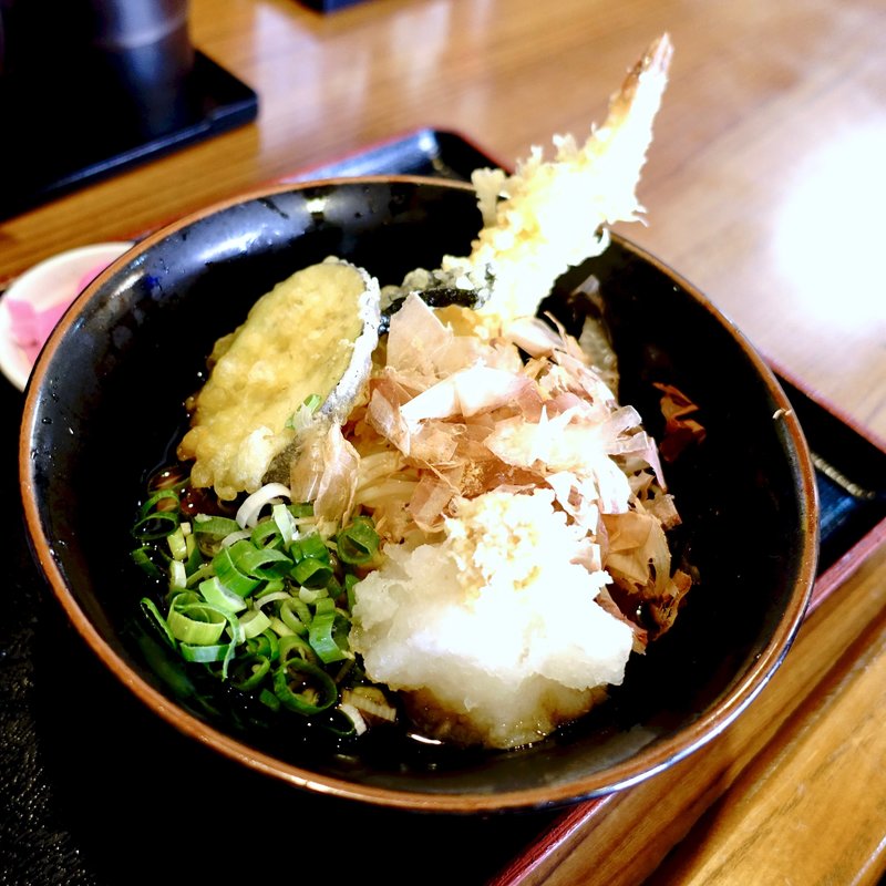 大えび天おろしうどん(手打ちうどん処 不二屋)