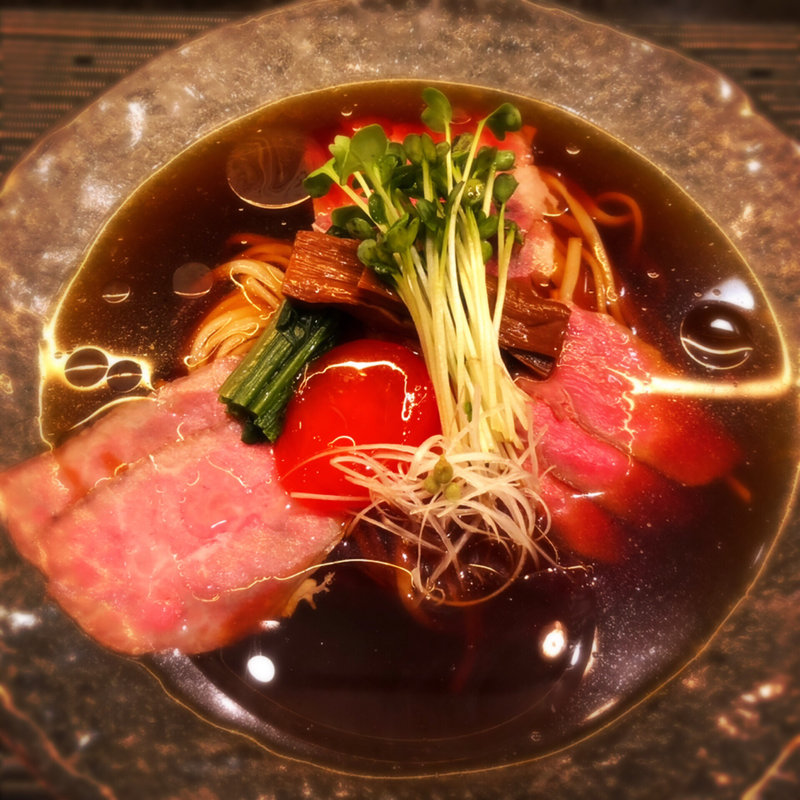 和牛と山椒の冷たいらぁめん(MENSHO)