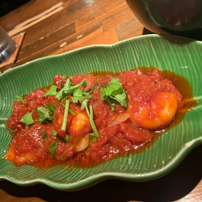 海老のトマトソースカレー(びるまの竪琴)