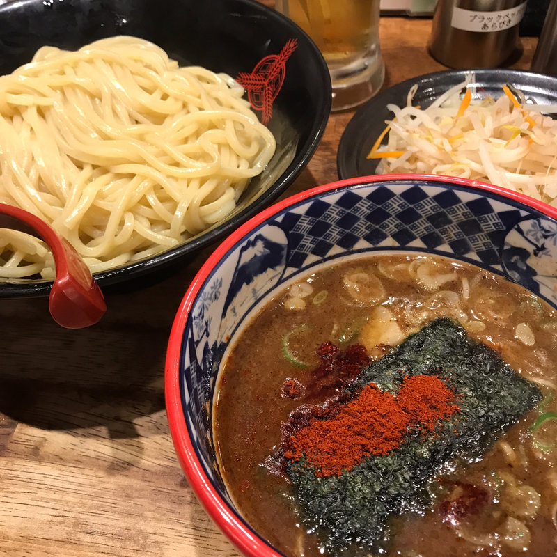 灼熱 1辛(つけ麺専門店 三田製麺所 新宿西口店)