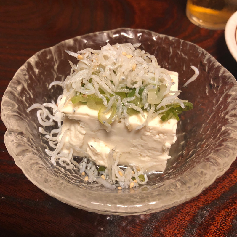 ねぎしらす豆腐(新橋お多幸)
