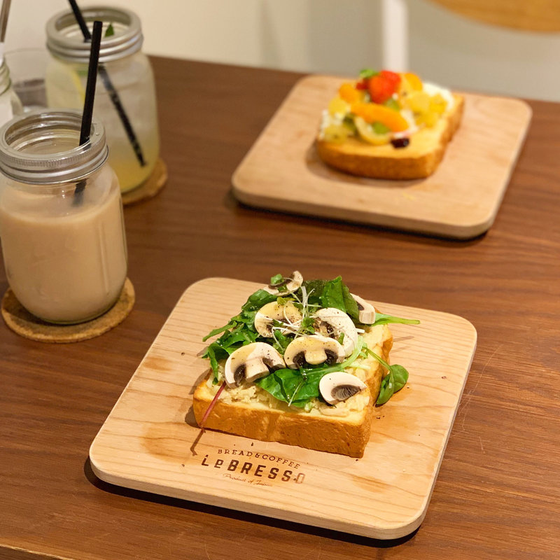 ツナ&フレッシュマッシュルームトースト(LeBRESSO 名古屋矢場町店)