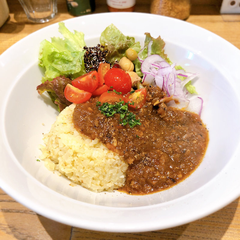 カリフラワーライスと自家製ミートソース(自家製ミートソース ｐｏｔｔｏ 南船場店)
