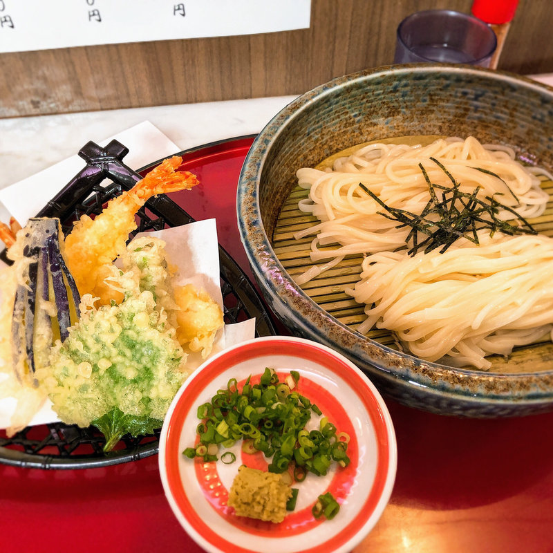 秋田 寛文五年堂  天ざるうどん(難波高島屋 味百選 イートイン)