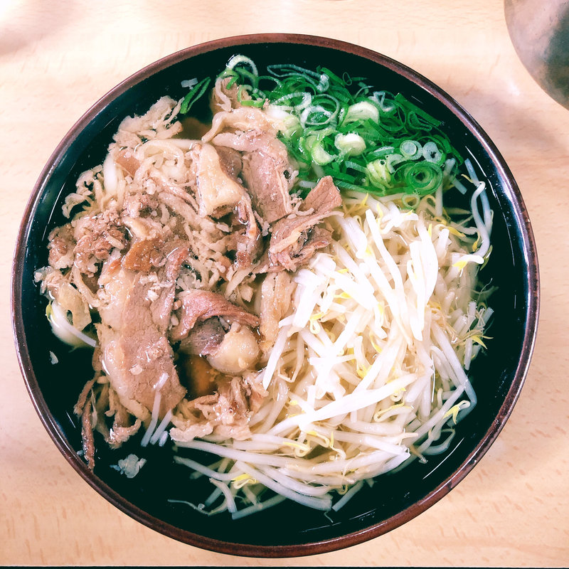 肉もやしうどん(立花うどん)