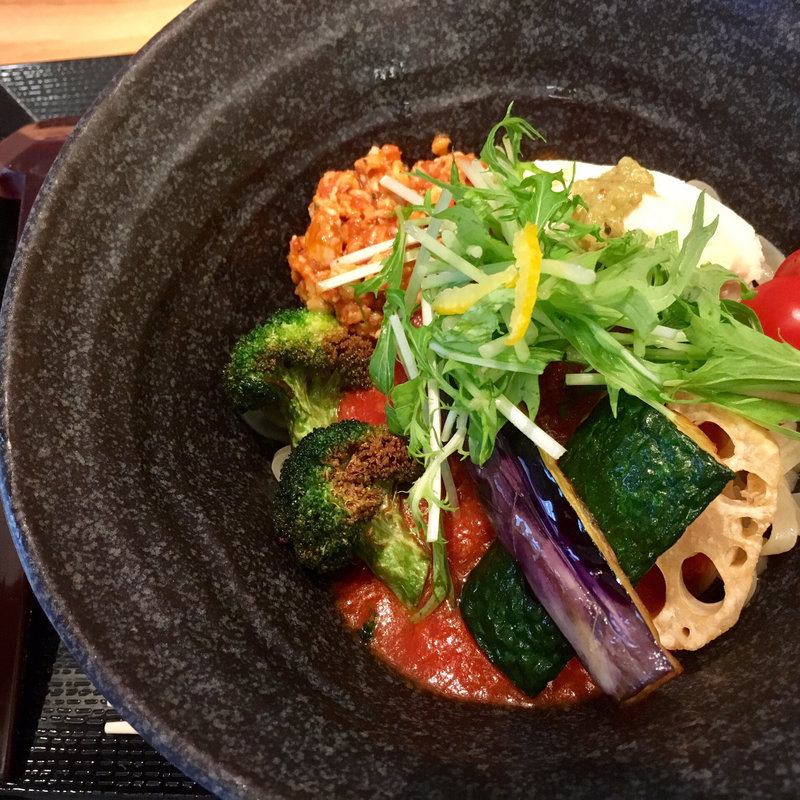 冷やしトマト麺(トマト麺Vegie WEST)