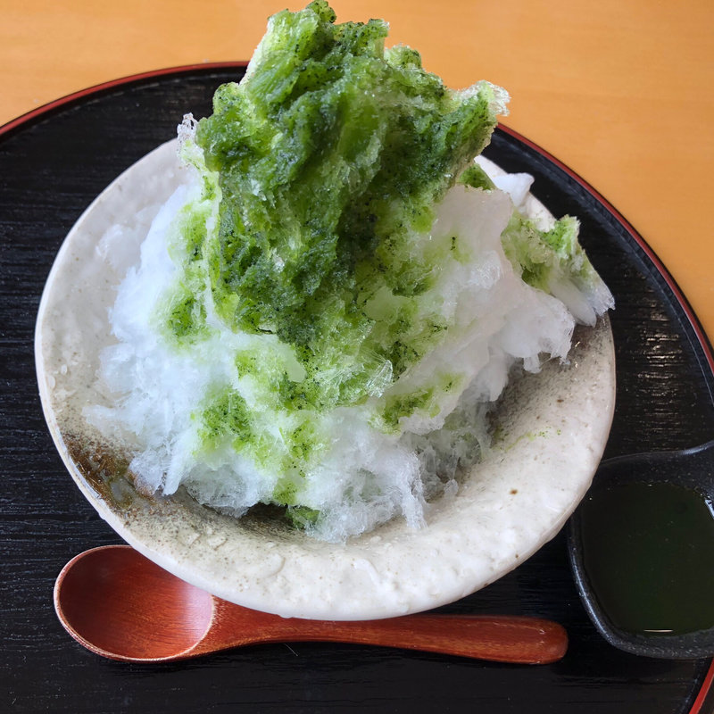 贅沢宇治抹茶かき氷(茶通仙 多田製茶)