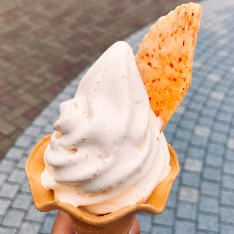 めんたいこソフトクリーム(めんたいパーク 神戸三田 )