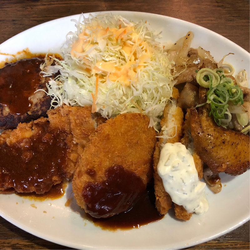 ボリュームミステリー定食(ずんべら屋 )