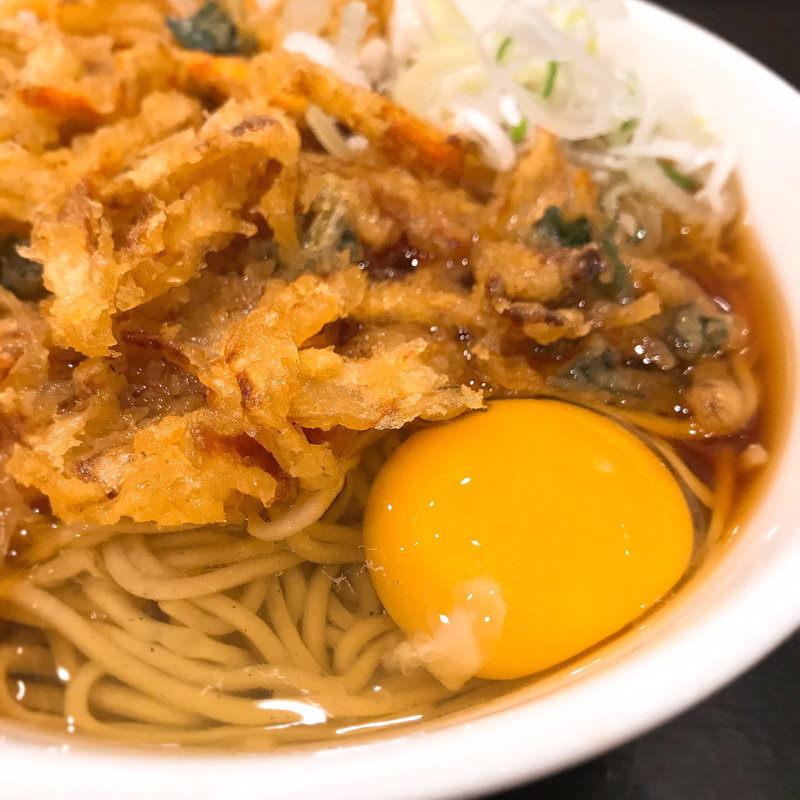 かき揚げ天玉そば(いろり庵きらく ペリエ津田沼店)