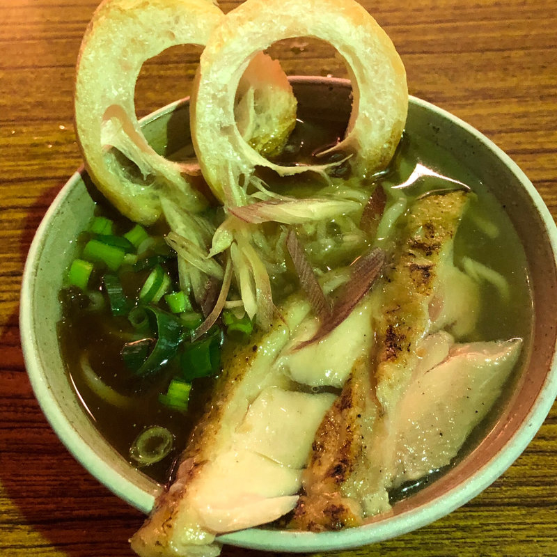 水出しコーン茶と羅臼昆布の冷やし塩ラーメン(らーめん専門 和海 （なごみ）)