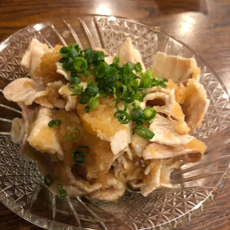 豚しゃぶポン酢(炭火 串焼きボンちゃん)