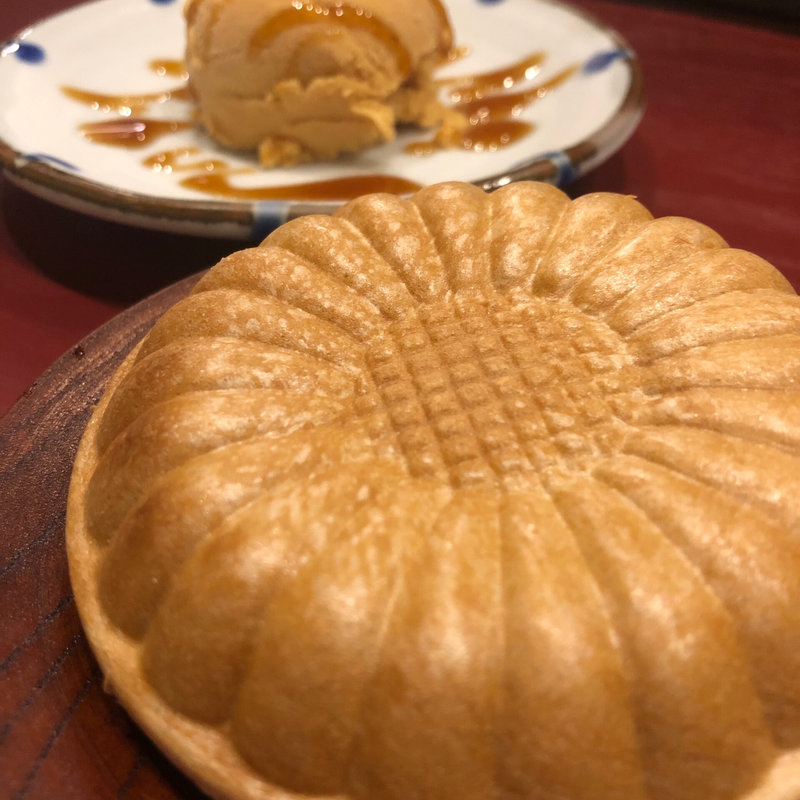 焼きモナカときな粉アイス(時に団欒)