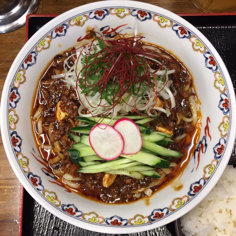 冷やし麻婆麺(辛っとろ麻婆麺 あかずきん 蒲田店)