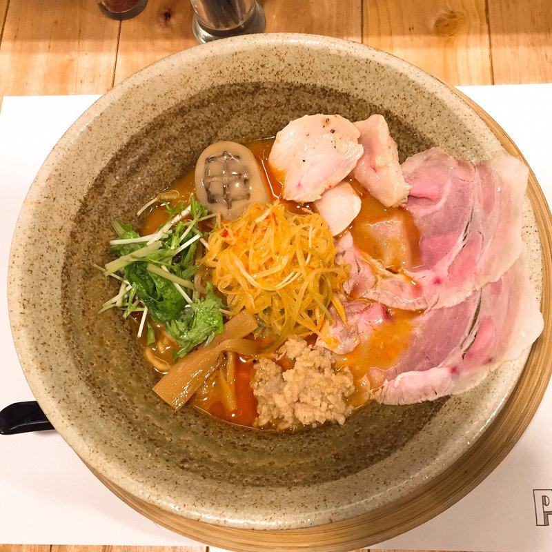 葱油と蒸し鶏の白味噌らーめん(創作らーめん style林)