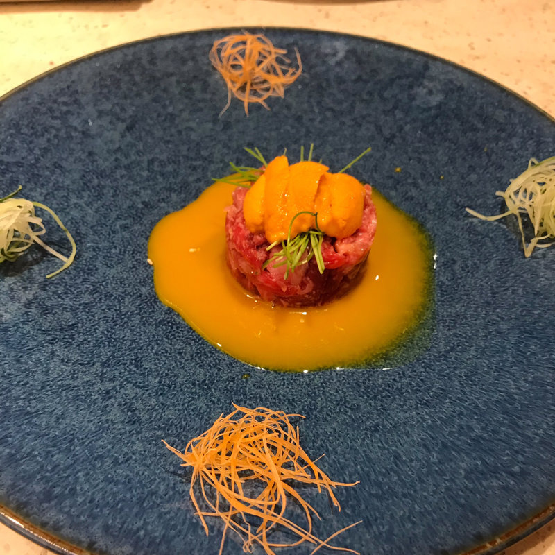 サーフ&ターフのユッケ格之進スタイル(格之進82)