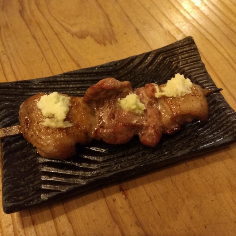 鴨すじわさび串(くちばしモダン )