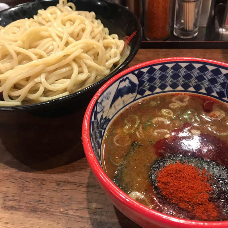 灼熱 2辛(つけ麺専門店 三田製麺所 新宿西口店)