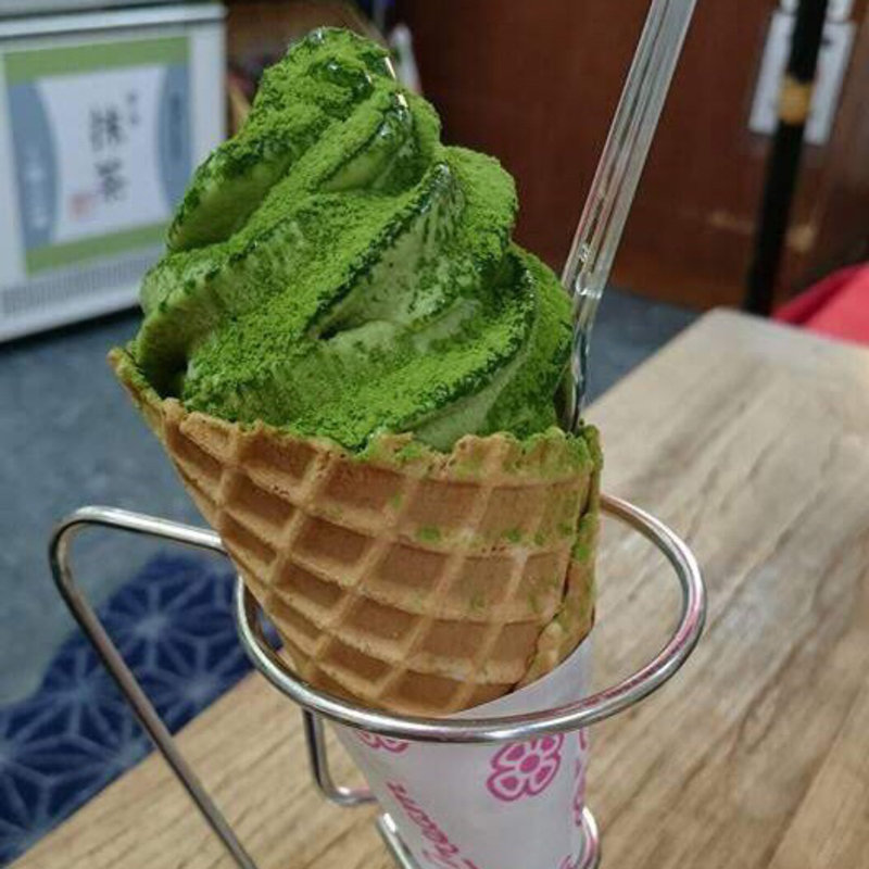 抹茶ソフト(しもきた茶苑 大山)