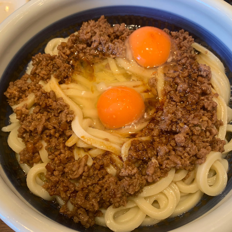 肉まみれ釜玉(丸亀製麺 大崎センタービル店 )