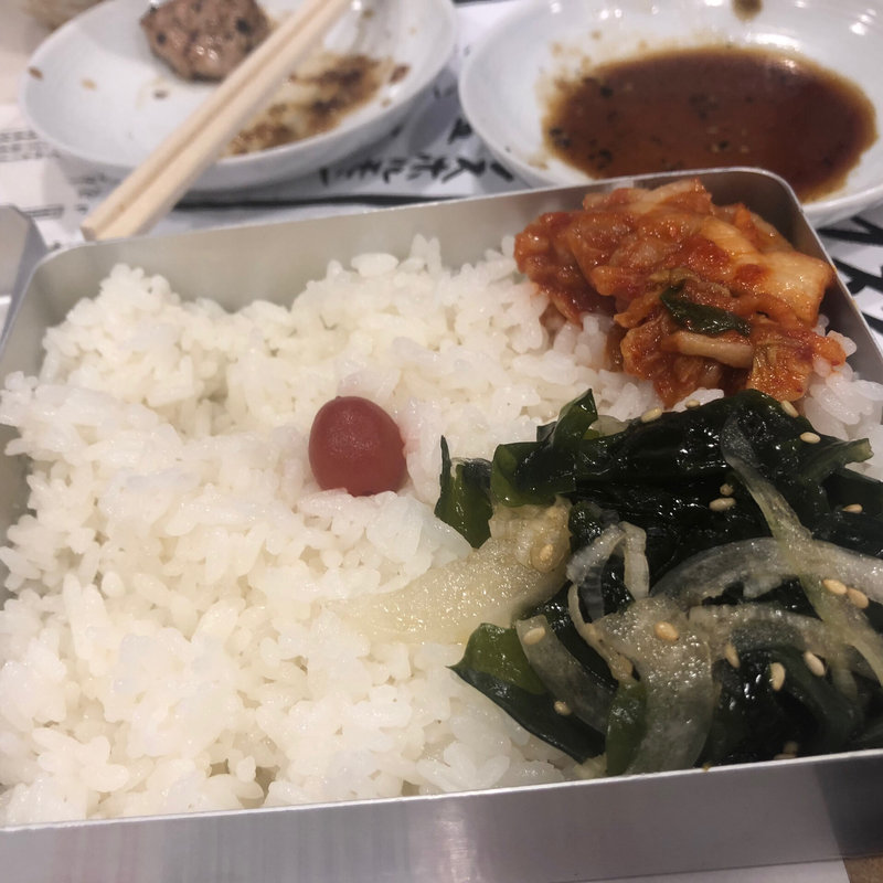 日の丸弁当(大衆焼肉ホルモン もつりき 御茶ノ水駅前店)