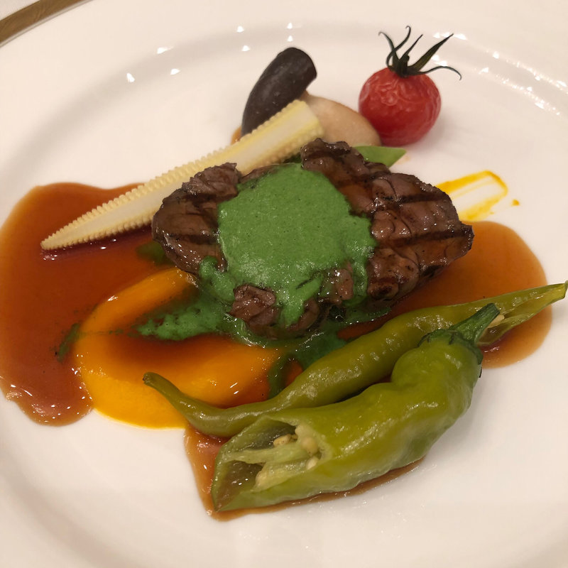 牛フィレ肉の炙り焼き(阪神獺祭の会)(ウェスティンホテル大阪)