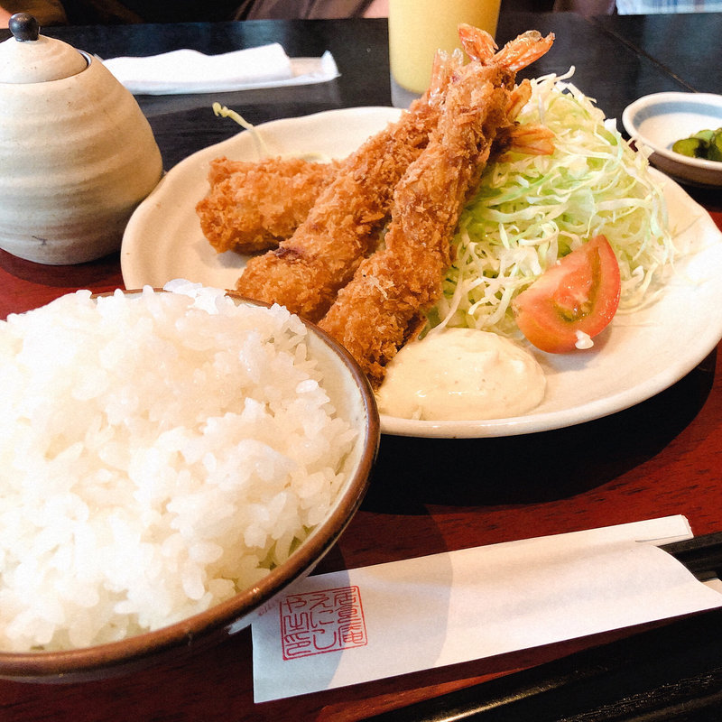 海老フライ定食(居食庵 えにしや （いしょくあんえにしや）)