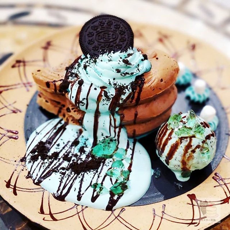 鯛パンケーキ チョコミント(鯛パフェ 横浜ワールドポーターズ店)